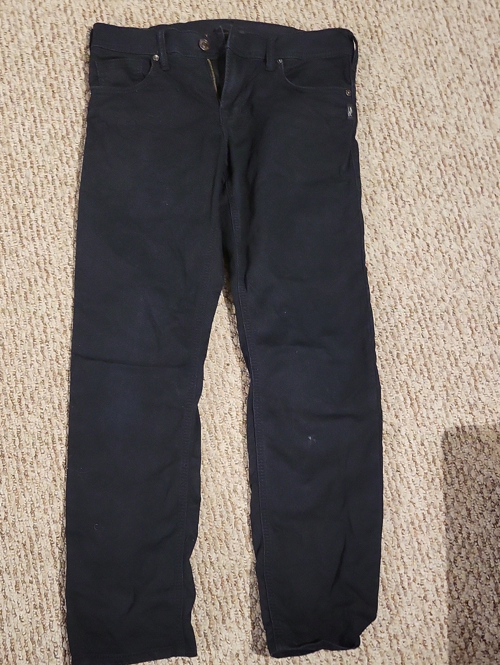 Silver Jeans Men's 30Wx32 L Black Straight Jeans